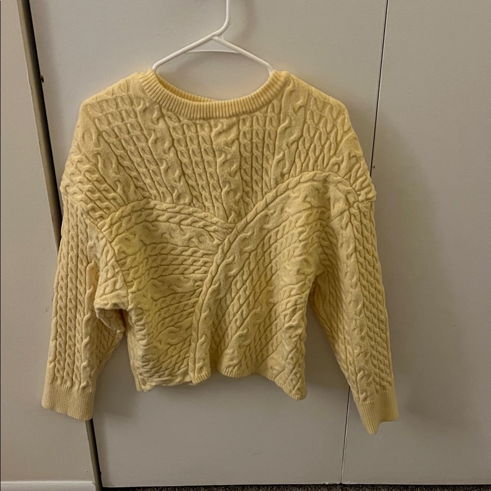 Cozy Cable Knit Cream Sweater